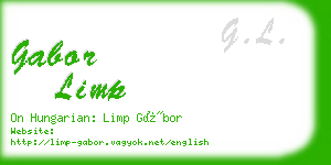 gabor limp business card